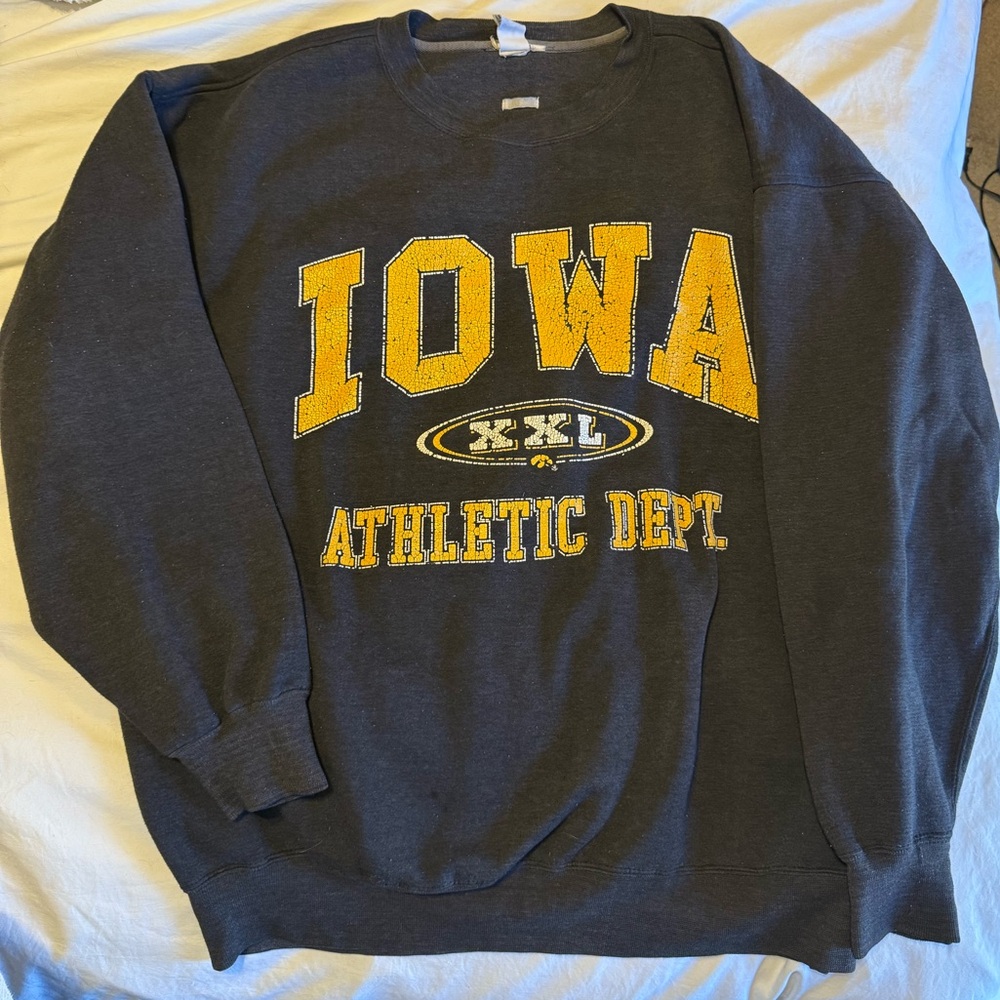 Iowa Athletic Dept. Black Sweater